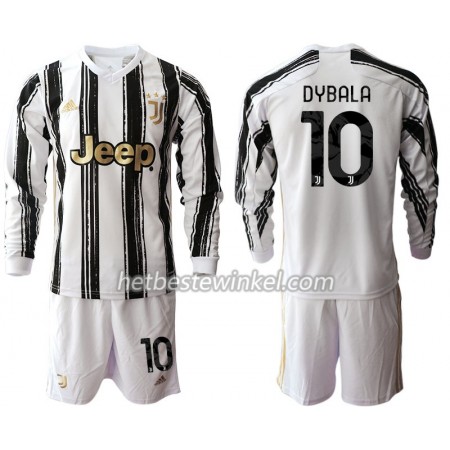Juventus Paulo Dybala 10 Voetbaltenues Kind Thuis 2020/21 - LS (+ Korte broeken)
